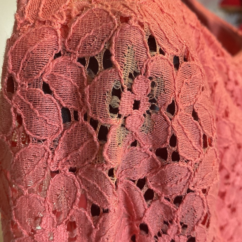 PRE-OWNED JESSICA H CORAL LACE DRESS - Picture 9 of 16